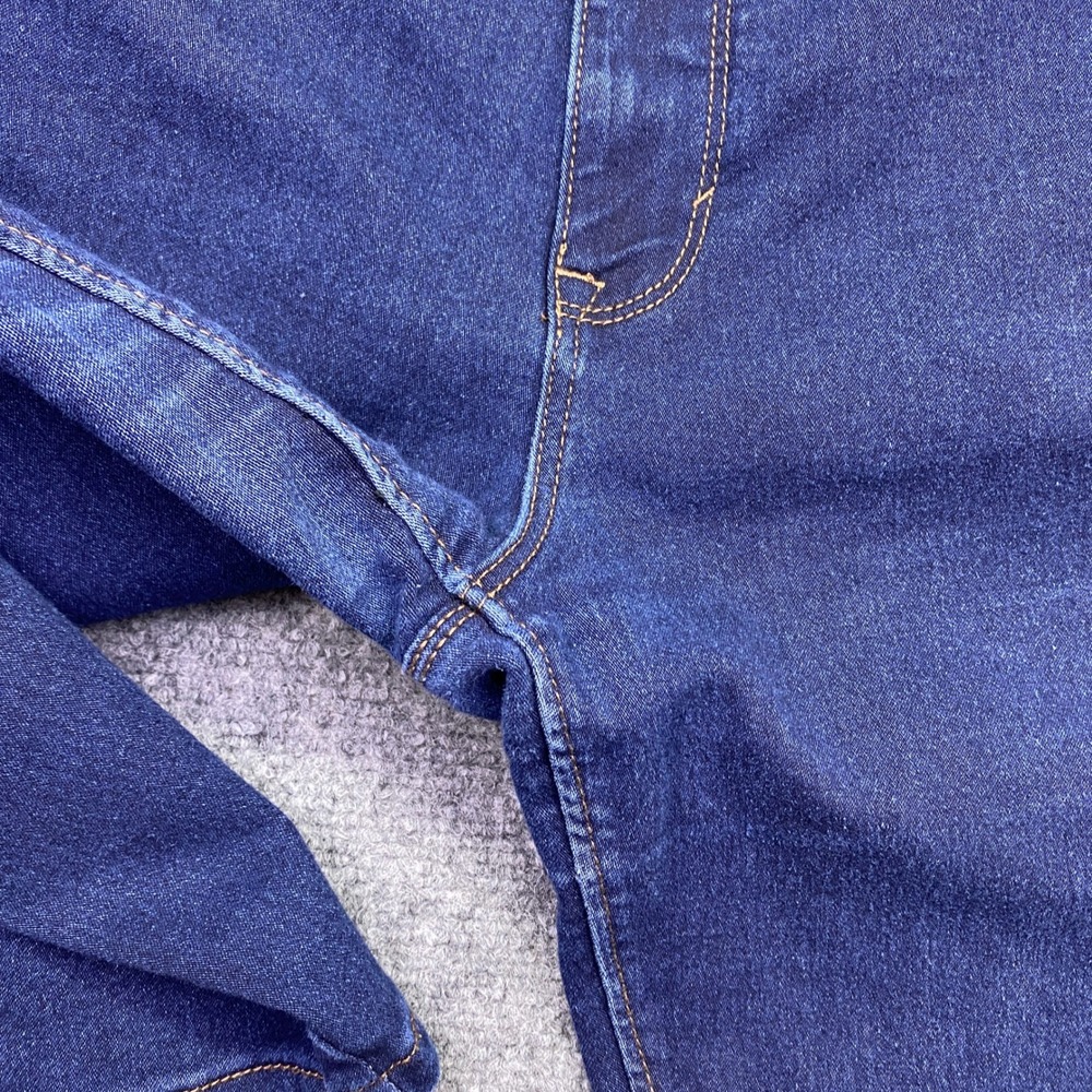 Curve Appeal High Rise Essential Skinny Jeans Dark Wash Blue Size 12/31 Preppy - Picture 6 of 11